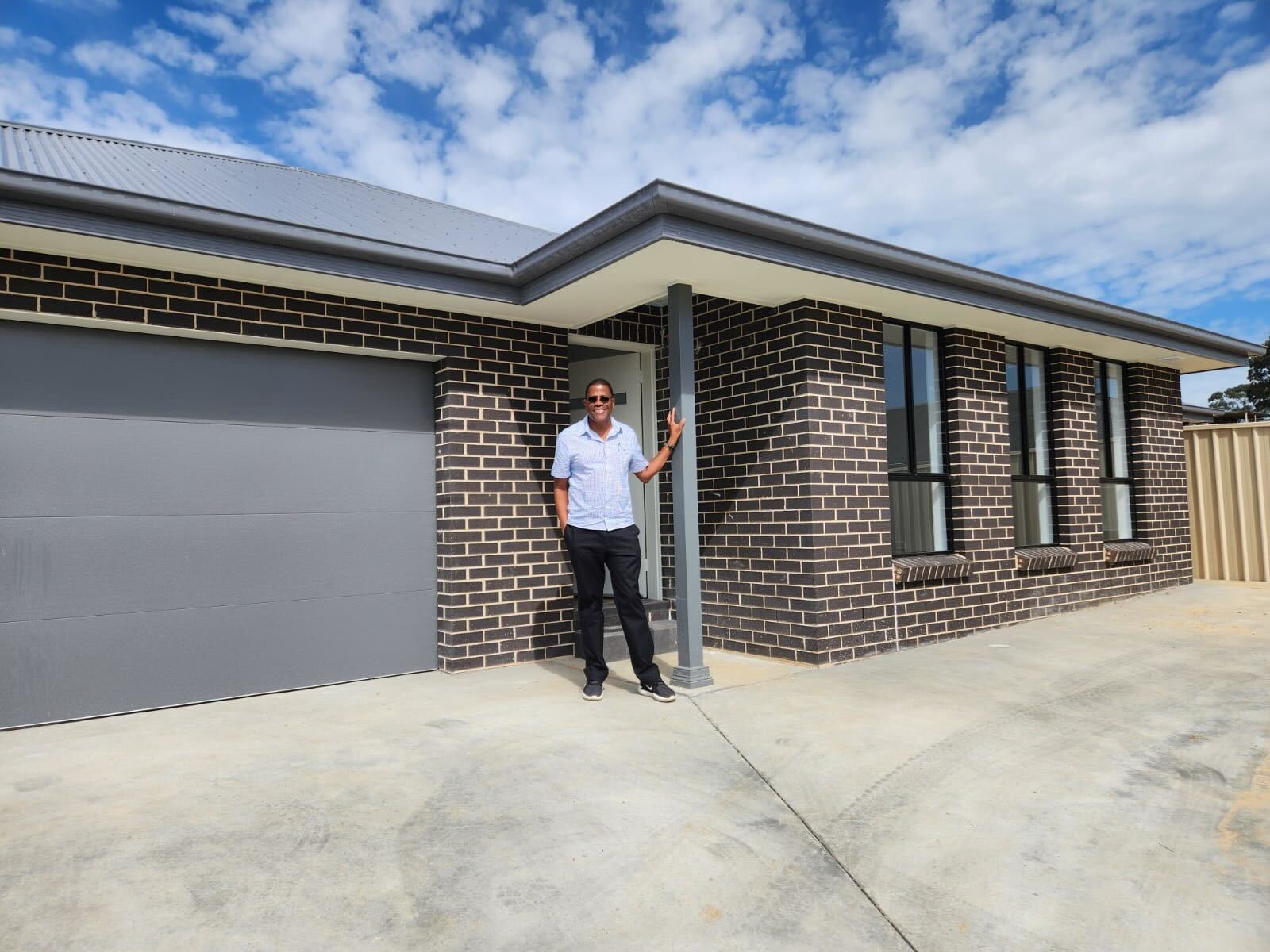 Sanders Muleya at a residential investment property
